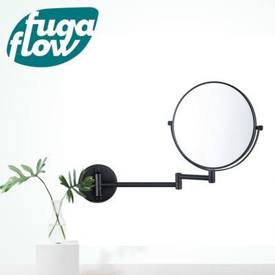 Fugaflow make-up spiegel - 20cm - rond - mat zwart -