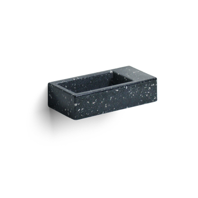 Clou Flush 3 fontein - 36x18cm - rechts - gerecycled PE - heelal zwart OUTLETSTORE