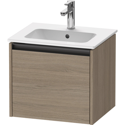 Duravit Ketho.2 wastafelonderkast 51x42x44cm geschikt voor 1 waskom Spaanplaat Eiken (terra) Mat