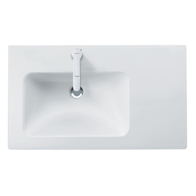 Duravit Me by starck meubelwastafel links met 1 kraangat 83 x 49 cm wit