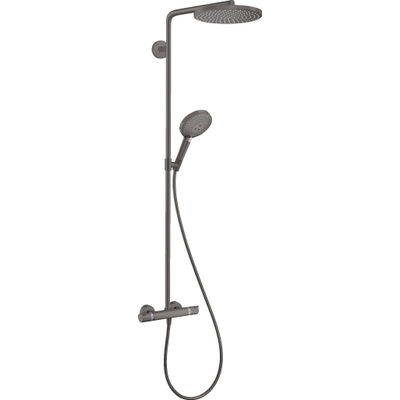 Hansgrohe Raindance Select Regendoucheset - thermostaat - hoofddouche 24cm - black chrome (gunmetal)