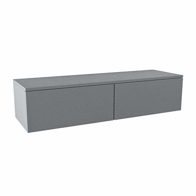 Mondiaz ALAN MODULE Wastafelonderkast - 130x41x30cm - 2 lades - push to open - Plata