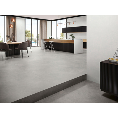 Cifre Ceramica Nexus wand- en vloertegel - 120x120cm - gerectificeerd - Betonlook - Glaciar mat (wit)
