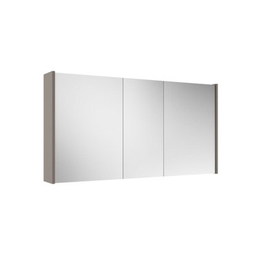 FugaFlow Eccelente Arredo spiegel badkamer spiegelkast - 120x63x16cm -inclusief zijpanelen - taupe