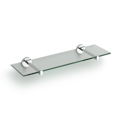 Clou Flat planchet chroom en helder glas B45xH4.8xD14.2cm OUTLET