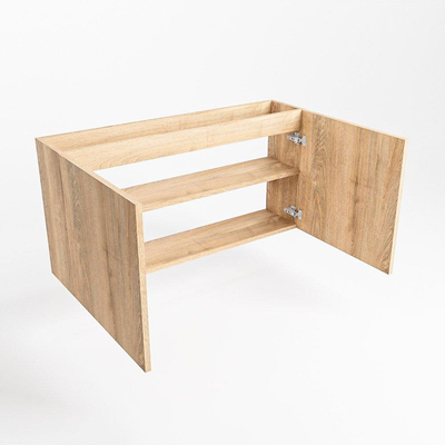 Mondiaz FOWY fonteinonderkast - 100x22x50cm - 2 deuren - push to open - softclose - Washed Oak