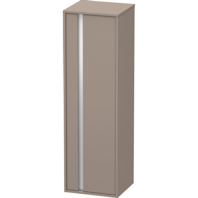 Duravit Ketho badkamerkast 40x36x132cm 1 deur Standaard greep Basalt