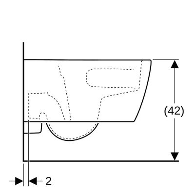 GeberitiCongeberit icon wand -wc diepspoel, gesloten vorm, turboflushWit