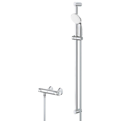 GROHE Grohtherm 500 thermostatische douchemengkraan met glijstang en handdouche chroom