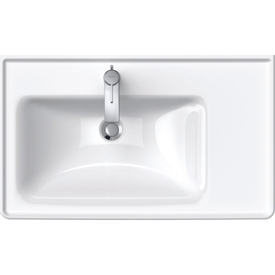 Duravit D-Neo wastafel 80x48x17cm 1 kraangat rechthoek Keramiek Wit