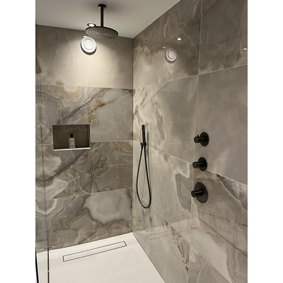 Wiesbaden Staafhanddouche 1 stand mat zwart