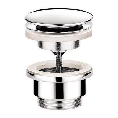 Hotbath Pal always open plug met schroef rond chroom