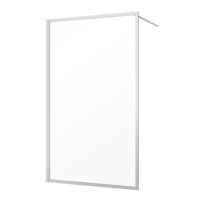 Sealskin Contour inloop douche type A3 88 cm breed, 200 cm hoog, RVS, 6 mm helder veiligheidsglas