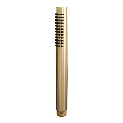 Brauer Gold Edition Staande Badkraan - handdouche staaf 1 stand -2 gladde knoppen - PVD - geborsteld goud