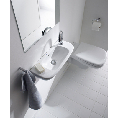 Duravit D Code fontein 50x22cm inclusief kraangat rechts wit