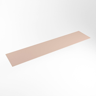 Mondiaz TOP 30 Topblad - 190x30x0.9cm - geschikt voor afdekplaat - Solid surface - Rosee