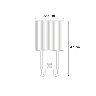 Luedd LED lamp - G9 - 3W - 2700K - 300LM - dimbaar