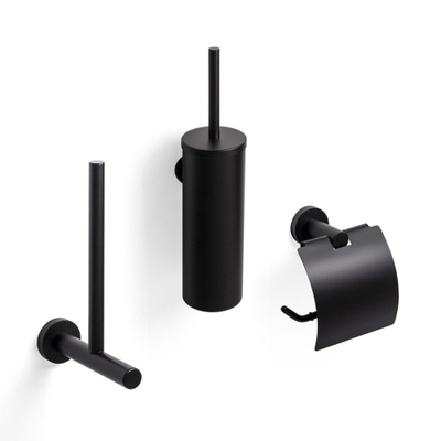 FugaFlow Efficiente Acces Toiletset - driedelig - mat zwart -