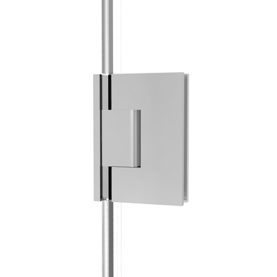 Fortifura Galeria Douchecabine - 100x120x200cm - scharnieren - deurgreep - vlak - gesatineerd veiligheidsglas - Chroom