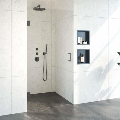 BRAUER Create Complete Profielloze Nisdeur 100 Gunmetal geborsteld