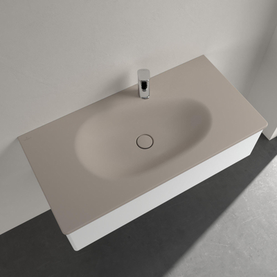 Villeroy & Boch Antao Meubelwastafel - 100 x 50 x 15 cm - Almond CeramicPlus - met verdekte overloop