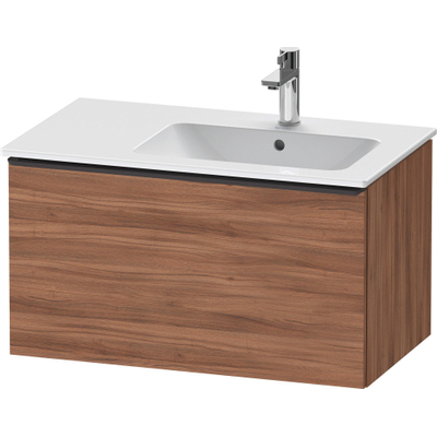 Duravit D-Neo wastafelonderkast 81x44x46.2cm 1 lade Noten Mat