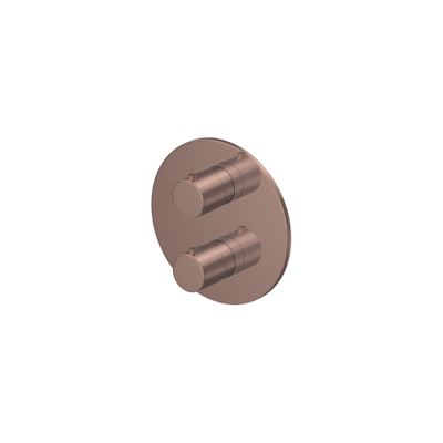 Hotbath Buddy Inbouwthermostaat 2 weg-stop-omstel - Geborsteld Koper PVD