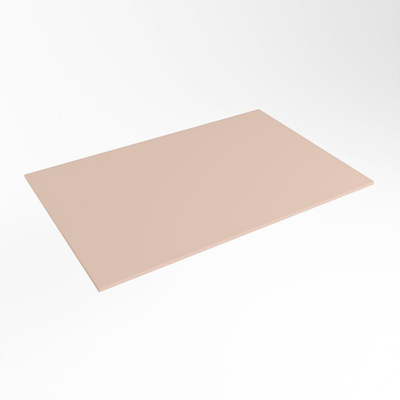 Mondiaz TOP 46 Topblad - 70x46x0.9cm - geschikt voor afdekplaat - Solid surface - Rosee