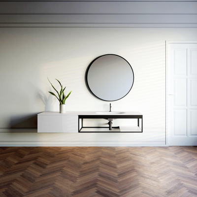 Clou Frame profielkast 110x50.3cm Zwart mat