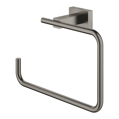 GROHE Essentials Cube Handdoekring - 18.6cm - brushed hard graphite