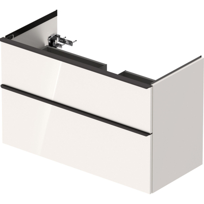 Duravit D-Neo wastafelonderkast 101x62.5x46.2cm 2 lades wit Hoogglans