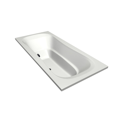 Xenz Nassau ligbad - 200x90cm - met overloop - zonder afvoer - Acryl Wit