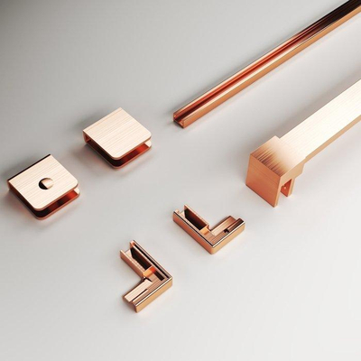 Aqua Vista Montageset Galatina Entrada zijwand Brushed Copper