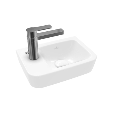 Villeroy & Boch O.novo fontein 36X25cm 1 kraangat links zonder overloop ceramic+ wit