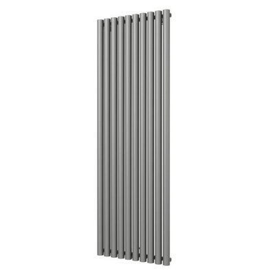 Plieger Trento designradiator verticaal met middenaansluiting 1800x590mm 1357W parelgrijs (pearl grey)