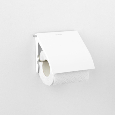 Brabantia ReNew Toiletrolhouder- met klep - wit