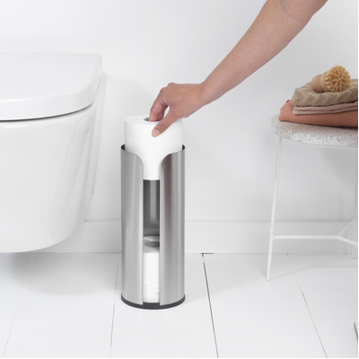 Brabantia ReNew Reserverolhouder - 3 rollen - matt Steel