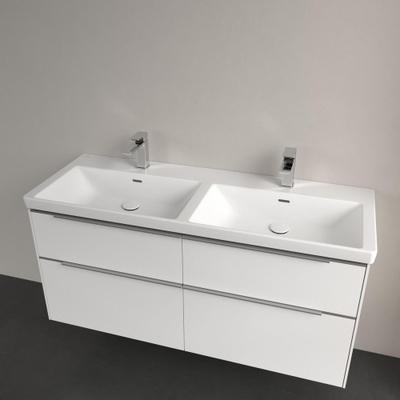 Villeroy & boch Subway 3.0 meubelwastafel 130cm 2 krgt met overloopC+ stone white