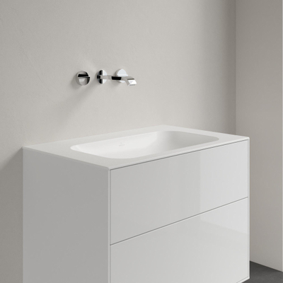 Villeroy & boch Finion meubelwastafel 80x50 zonder kraangat zonder overloop stone white Ceramic+ stone white