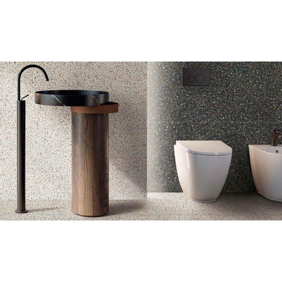 SAMPLE Abk Imoker Blend Vloer- en wandtegel 90x90cm 9mm gerectificeerd R10 porcellanato Dots Multi black