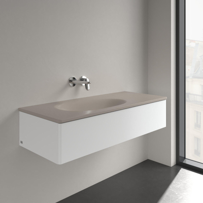 Villeroy & Boch Antao Meubelwastafel - 120 x 50 x 15 cm - Almond CeramicPlus - zonder overloop