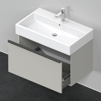 Duravit D-Neo wastafelonderkast 78.4x44x44.2cm 1 lade Betongrijs Mat