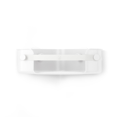 Umbra Flex douchemand - 30x19x9cm - hoekmontage - zelfklevend - ABS Wit