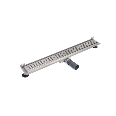 BRAUER Douchegoot - muurflens - 80x7x6.7cm - ondiep - zijuitloop - RVS