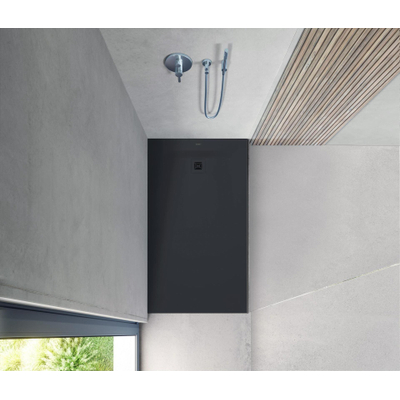 Duravit Sustano Douchebak - 150x80x3cm - Rechthoek - DuraSolid Antraciet mat