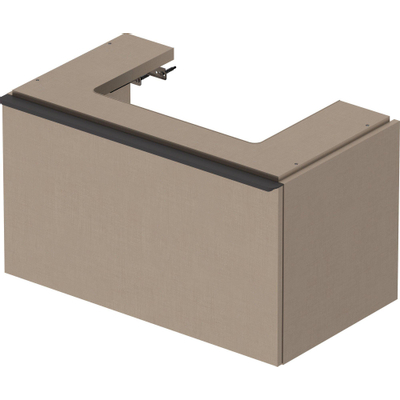 Duravit D-Neo wastafelonderkast 78.4x44x44.2cm 1 lade Linnen Mat