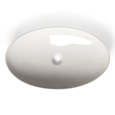 Royal Plaza Latona opzetwastafel ovaal 60,5x36x12 cm zonder overloop wit