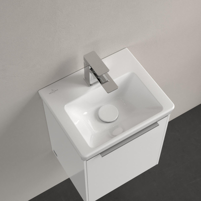 Villeroy & Boch Subway 3.0 fontein 37x30.5x13.5cm met 1 kraangat zonder overloopgat Wit Ceramic+