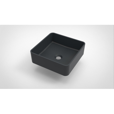 Arcqua Case waskom vierkant 37x37cm mat antraciet