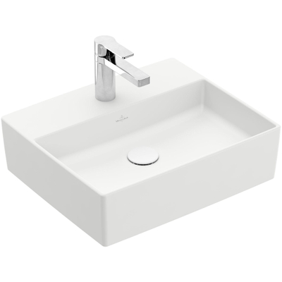 Villeroy & Boch Memento 2.0 Opzet Wastafel - 49.8x42cm - zonder overloop - ceramic+ - stone white